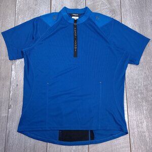 Pearl Izumi Mens XL Cycling Bike Jersey Blue Zip Back Pockets Stretch